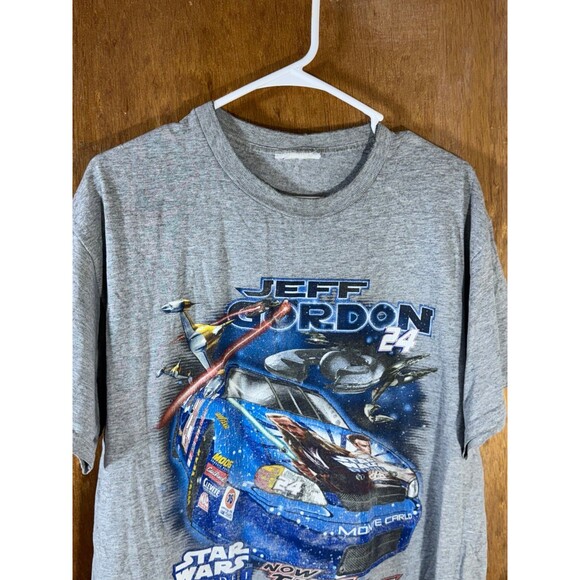 Vintage 1999 Star Wars Episode 1 Jeff Gordon NASCAR Racing Shirt Size XL - Picture 2 of 9